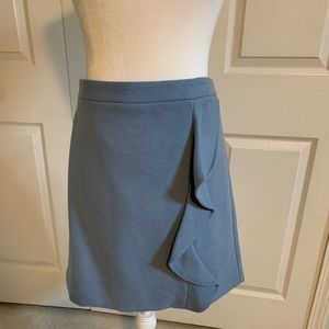 J. Crew skirt with side ruffle. Size 12